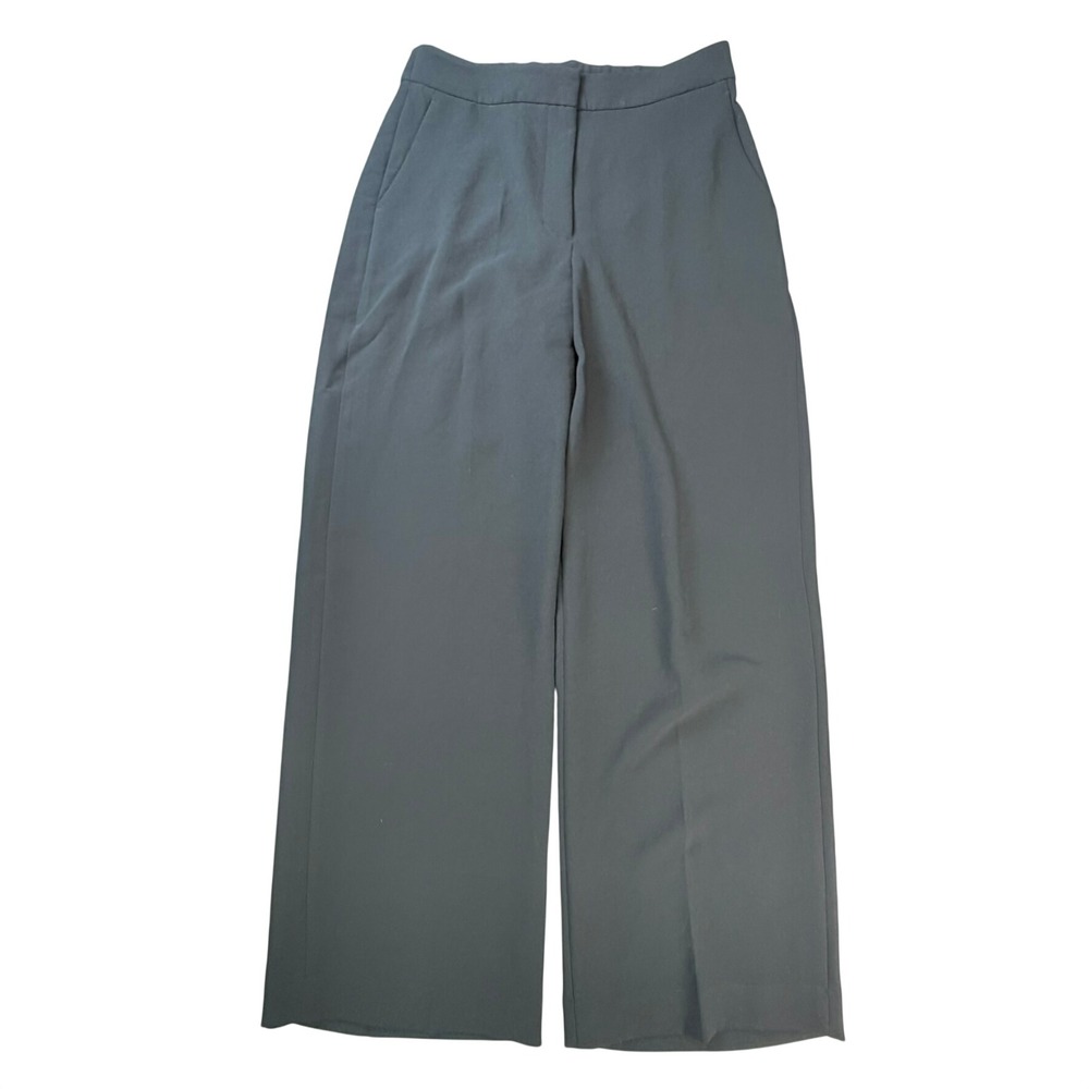 Wilfred Aritzia Pants Wmn 12 Limitless Crepette Wide Leg Black High Rise Trouser